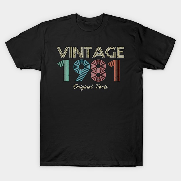 1981 - Vintage Original Parts T-Shirt by ReneeCummings